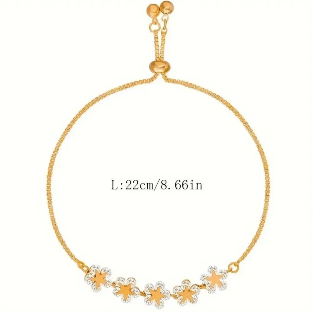 Boho Flower Star Diamond Bracelet - Picture 4 of 5